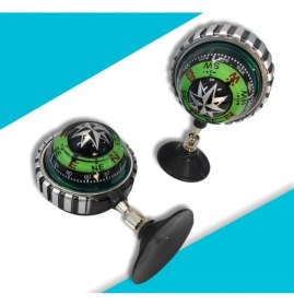 Resim Drs Tuning Oto Araç Içi Pusula Işıklı Vantuzlu Yapışma Büyük Boy 