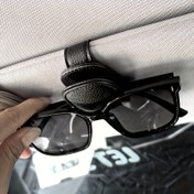 Resim 1/3 adet Rastgele Teslimat Evrensel Araba Güneşlik Moda Gözlük Tutucu, PVC Malzeme, Araba Gözlük Braketi, Arabalarda Ortak Aksesuarlar, Gözlük Depolama Rafı 