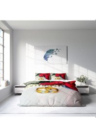 Resim Monohome Rosering 3D Pamuk Saten Çift Kişilik Nevresim Takımı 