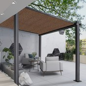 Resim 1 Adet Kahverengi Güneşlik Ağı, %90 UV Engelleme Polyester Kumaş, 81-90% Gölgelendirme Oranı, Dayanıklı Plastik Malzeme, Bahçe Terasları, Seralar, Açık Hava Köşkleri, Köpek Kulüpleri/Tavuk Kümesi İçin Kolay Asılabilir Sağlam Gölge Ağı 