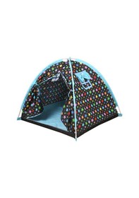 Resim Abbie Renkli Yıldızlar Oyun Çadırı Siyah - Mavi 