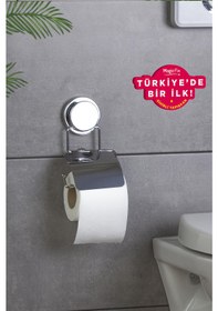Resim Okyanus Home Magic Fix Kapaklı Tuvalet Kağıtlık -Iz Bırakmayan Si 