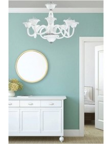 Resim Tavcam Bahar Opal 8 Kollu Salon Avize 