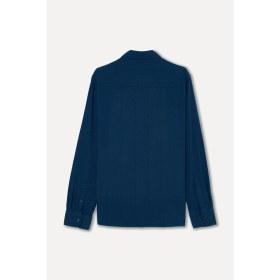 Resim Mudo Erkek Indigo Regular Fit Uzun Kollu Gömlek 