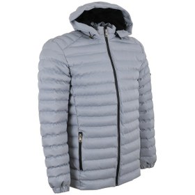 Resim Modarar Erkek Şişme Mont Dar Kesim Açık Gri Renk Rar01365 Gri 