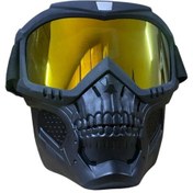 Resim Gear5 Motosiklet Kask Maskesi Kuru Kafa Sarı 