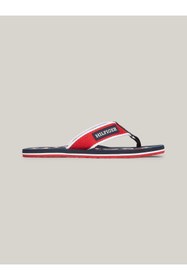 Resim Tommy Hilfiger Lacivert - Kırmızı Erkek Plaj Terliği PATCH HILFIGER BEACH 
