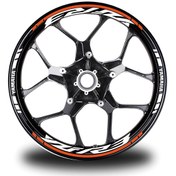 Resim Turuncu Yamaha Yzf R3 Takım Jant Sticker Etiket 