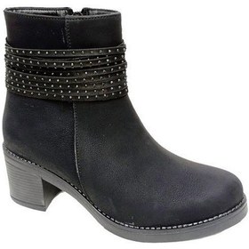 Resim Erbay 611 Yağlı Deri Trend Fashion Kadın Bot Siyah 