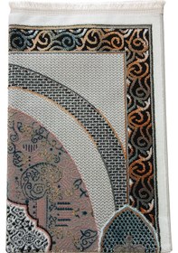 Resim Geleneksel Desenli Hediyelik Halı Tipi Dokuma Seccade Siyah Siyah 