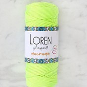 Resim Loren Macrame Neon Sarı El Örgü İpi - L114 