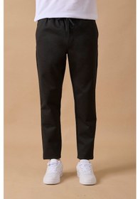 Resim Braccas Erkek Slim Fit Orta Bel Siyah Pantolon Siyah 