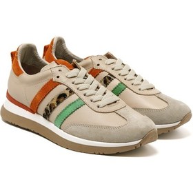 Resim Sneaker Günlük Kadın Mar-25y-192-910 John May Tropic Tropic Bej - Turuncu 