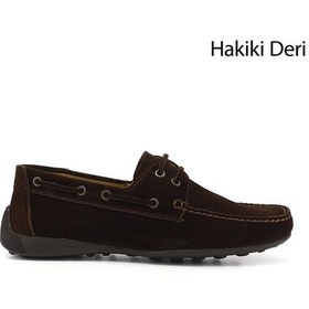 Resim Diğer Erkek Kahve Süet Rok Hakiki Deri Bağcıklı Ayakkabı Ddma71201645 Kahverengi 