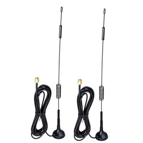 Resim electroon 4G/LTE 5dBi Superbox Uyumlu 3mt Kablolu Dış Ortam Modem Anteni - 2Adet 