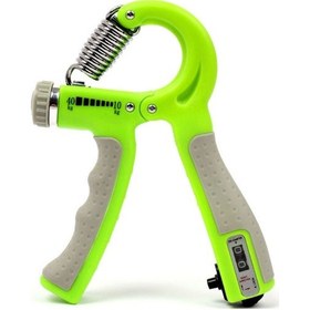 Resim Sertlik Ayarlanabilir 5-60kg Direnç Sayaçlı El Egzersiz Yayı Kırmızı 001 