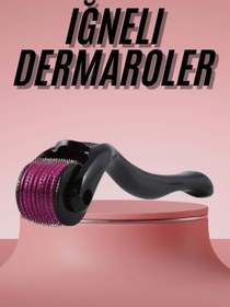 Resim Skygo Derma Roller Titanyum Uçlu 540 İğneli 1 Mm Saç Ve Cilt Bakım Masaj Aleti 