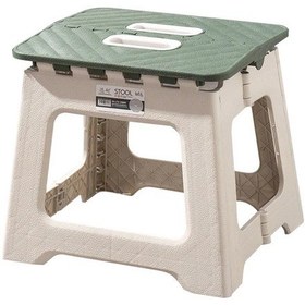 Resim Fochsia Yeşil Orta Katlanır Portatif Tabure - 4 Renk Seçenekli Saplı Kaymaz Tabure Mutfak Kamp Yeşil 