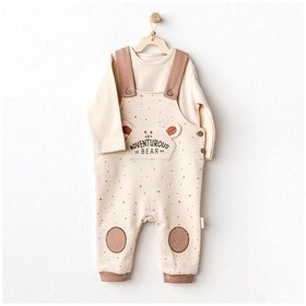 Resim Andywawa Bebek Adventurous Jumpsuit Salopet Takım Bej Ac25027 Beige 