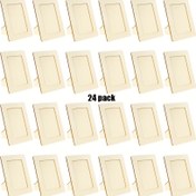 Resim 24 adet 5 inç Ahşap DIY El Yapımı Fotoğraf Çerçevesi 