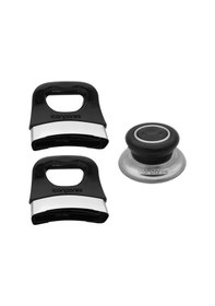 Resim Tencere Kapak Sahan Kapağı Kulbu ve Tepesi Seti 3 Parça Siyah 