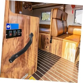 Resim Cabilock Rv Aksesuar Plastik Giriş Kapısı Kolu Römork Yan Rayları Güvenli Kurulum Yardımı 