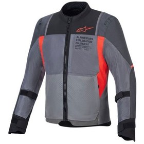 Resim Alpinestars St-2 Air Korumalı Motosiklet Montu Gri Kırmızı Siyah 