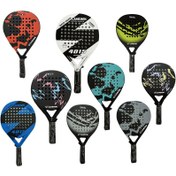 Resim 1 Adet Padel Raket Tenis Cam Elyaf Yumuşak EVA Yüzeyli Tenis Raketi ve Çantası - Yeni Trend 