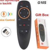 Resim G10s Hava Fare Ses Uzaktan Kumanda İçin 2.4g Kablosuz Jiroskop Ir Öğrenme H96 G10s With Gyro 