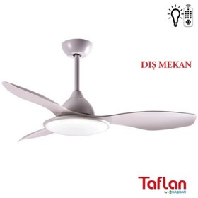 Resim Kaşkar / Taflan TAFLAN - KAŞKAR F48210 UZAKTAN KUMANDALI LAMBALI DIŞ MEKAN TAVAN VANTİLATÖRÜ 