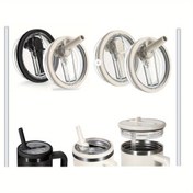 Resim 2 adet 40oz Sızdırmaz Su Şişesi Entegre Pipetli - Dayanıklı, BPA İçermeyen, Düşmeye Karşı Tasarım, Güvenli Kapak ve Ergonomik Kolu Fitness, Seyahat, Açık Hava için - Bonus Aksesuarlar Dahil, Fitness Su Şişesi, Şık Tasarım, Şeffaf Kapak 