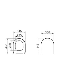 Resim VitrA Integra Klozet Kapağı Yavaş Kapanır Beyaz 108-003R009 