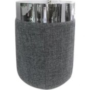 Resim Çırpan Ev Gümüş Keten Dekor/sehpa 65CM 
