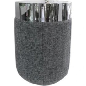 Resim Çırpan Ev Gümüş Keten Dekor/sehpa 65CM 