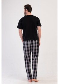 Resim Yake Store Ceplı Erkek P.suprem Tek Alt Pıjama - Gray Siyah 