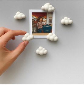 Resim Bernami Mum Pinterest Dekoratif 6'lı Mini Bulut Buzdolabı Magneti Diğer 