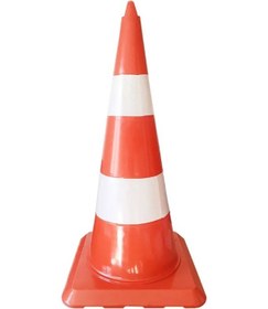 Resim Trafik Dubası 75 Cm Trafik Konisi Plastik Otopark Yol Duba Trafik Koni 5 Adet 
