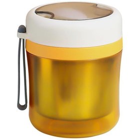 Resim Vagonlife XC-542 450ml Sarı Çelik Saklama Kabı 