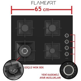 Resim Ferre Steamart-Fryart Serisi Siyah Ankastre Set SC405-WFA - QEP64CS - D063 