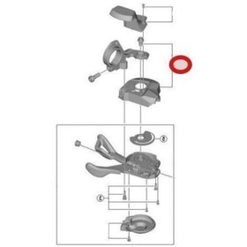 Resim shimano Slx Sl-m7000-11 Vites Kolu Kapağı Sol 