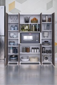 Resim mokaparkavm Stil Mikrodalga Fırın Dolabı 