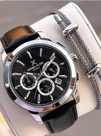 Resim Daniel Klein Deri Kordon İç Kadran Fonksiyonları Aktif 3 Atm Suya Dayanıklı Erkek Kol Saati E140032-2 Gri 