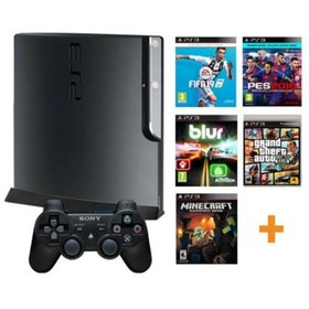 Resim Sony Playstation 3 Slim 500 Gb + 40 Güncel Oyun Yüklü 