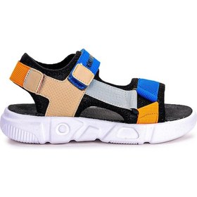 Resim Kiko Kids Cırtlı Yürüyüş Erkek Çocuk Sandalet 2722-27 Saks Mavi 