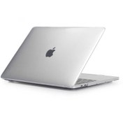 Resim Apple Macbook 13.3' Air 2020 Uyumlu Fuchsia MSoft Kristal Şeffaf 1mm İncelikte Koruyucu Kılıf 