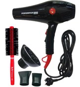Resim Powerstar 3500 Turbo Motor Saç Kurutma Fön Makinesi Fırça 3'lü Set 