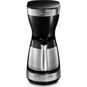 Resim DeLonghi ICM16710 Filtre Kahve Makinesi 1 lt Kapasite Ahşap Renkli Plastik Malzeme Özellikleriyle 