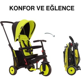 Resim SmarTrike STR3 Plus 5’i 1 Arada Modüler Katlanabilir Bebek Arabası ve Üç Tekerlekli Bebek Bisikleti - Green 