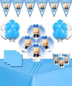 Resim Patron Bebek 32 Kişilik Doğum Günü Parti Süsleri Malzemeleri Seti 