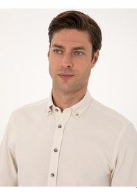 Resim Pierre Cardin Erkek Bej Gömlek Desenli 50311562-vr011 Bej 